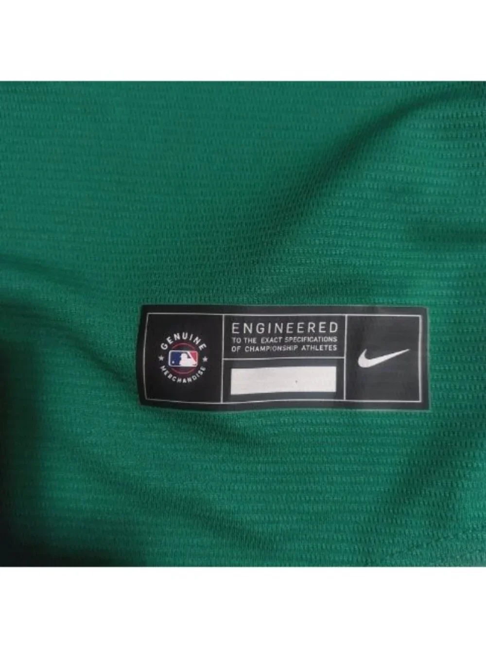 Nike Oakland Athletics Mens Small Full Button Alternate Jersey Green Blank MLB